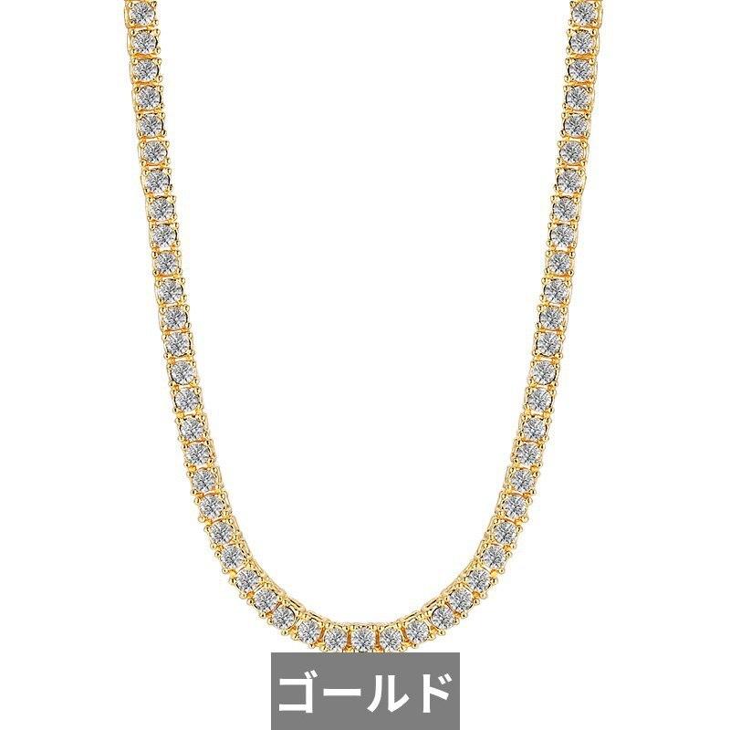 ネックレス テニス ジルコニア チェーン ストーン レディース 女性