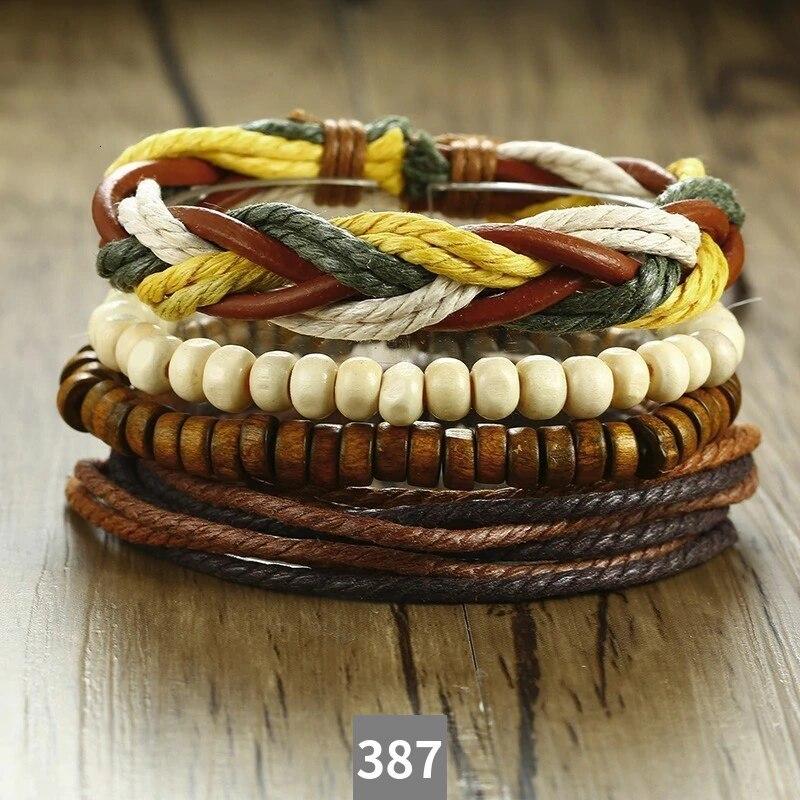 ブレスレット メンズ レザー ブラウン ロープ ステンレス おしゃれ 大人 ごつい かっこいい 注文割引