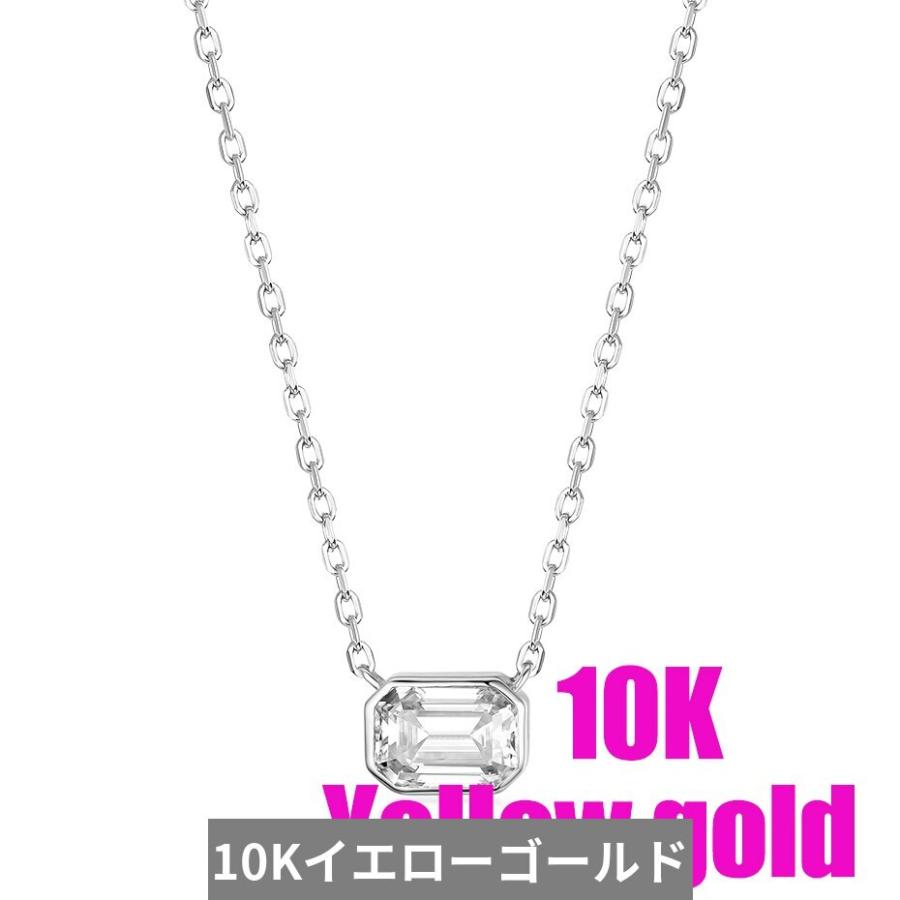 ペンダント ネックレス 黄 イエロー エメラルド ゴールド チェーン レディース 女性 ソリッド 18K 14K 10K モイサナイト 1CT カット ソリティア パーティの画像