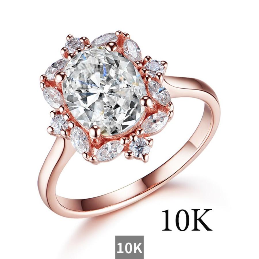 指輪 リング 白 ホワイト 黄 イエロー ブライダル ゴールド レディース 女性 2CT モイサナイト 585 10K 14K ローズ マーキス 贅沢 高級 婚約 記念日の画像
