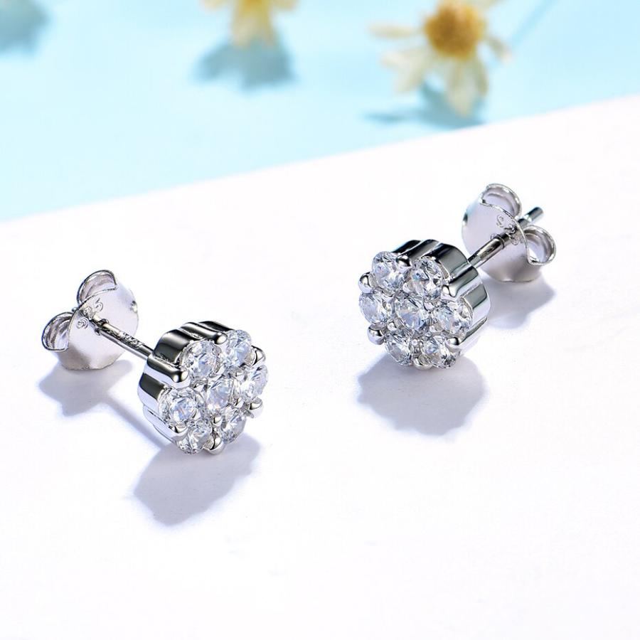 ピアス ジルコニア ゴールド シルバー ストーン リング レディース 女性 585 ローズ スタッド ソリッド 925 スター 星リング_2