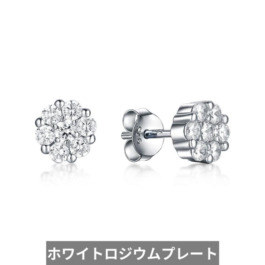 ピアス ジルコニア ゴールド シルバー ストーン リング レディース 女性 585 ローズ スタッド ソリッド 925 スター 星リング_6