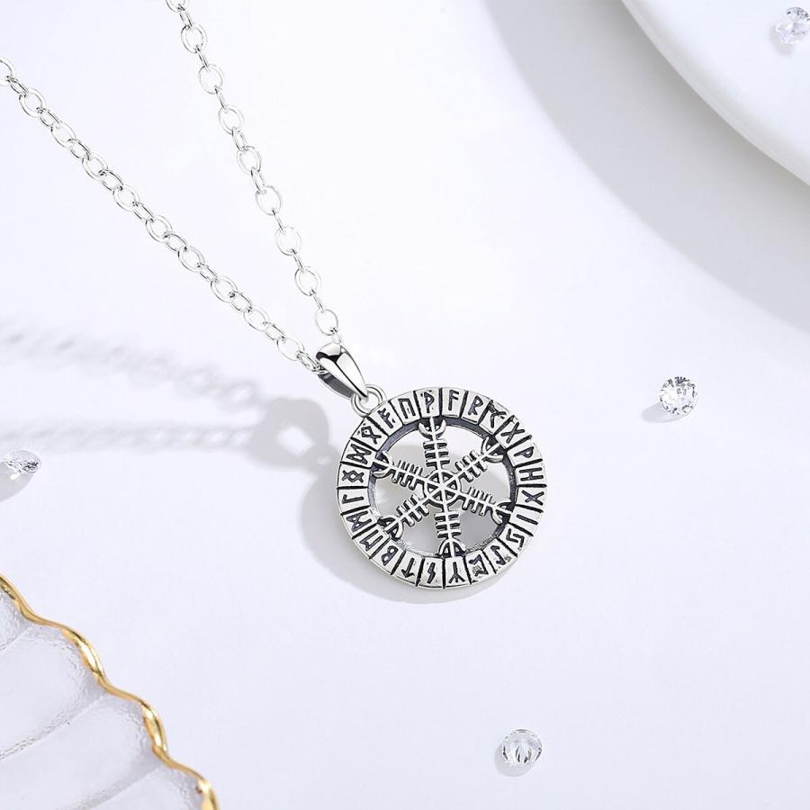 ペンダント ネックレス ハイキング シルバー リング レディース メンズ 女性 男性 925 スター 星リング バイキング VAlknut_3