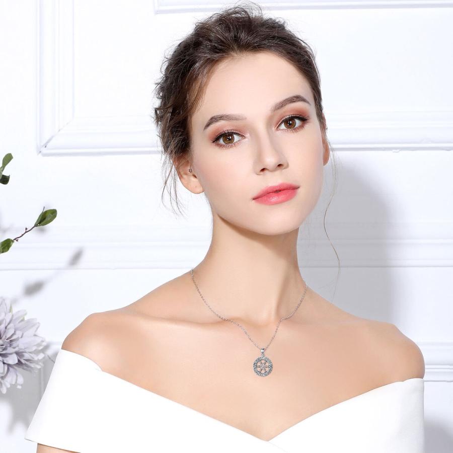 ペンダント ネックレス ハイキング シルバー リング レディース メンズ 女性 男性 925 スター 星リング バイキング VAlknut_5