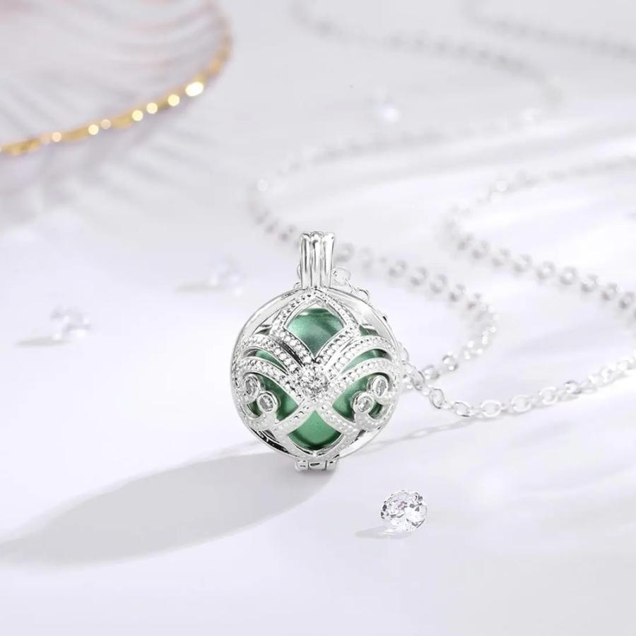 ペンダント ネックレス 花 フラワー ポール 音楽 レディース ボーラ 妊娠 20mm 天使 ミュージカル ミュージック ベル_2