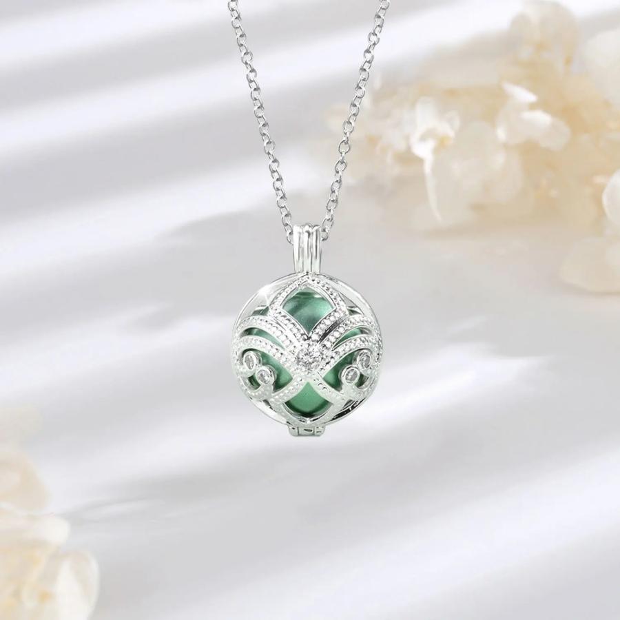 ペンダント ネックレス 花 フラワー ポール 音楽 レディース ボーラ 妊娠 20mm 天使 ミュージカル ミュージック ベル_4
