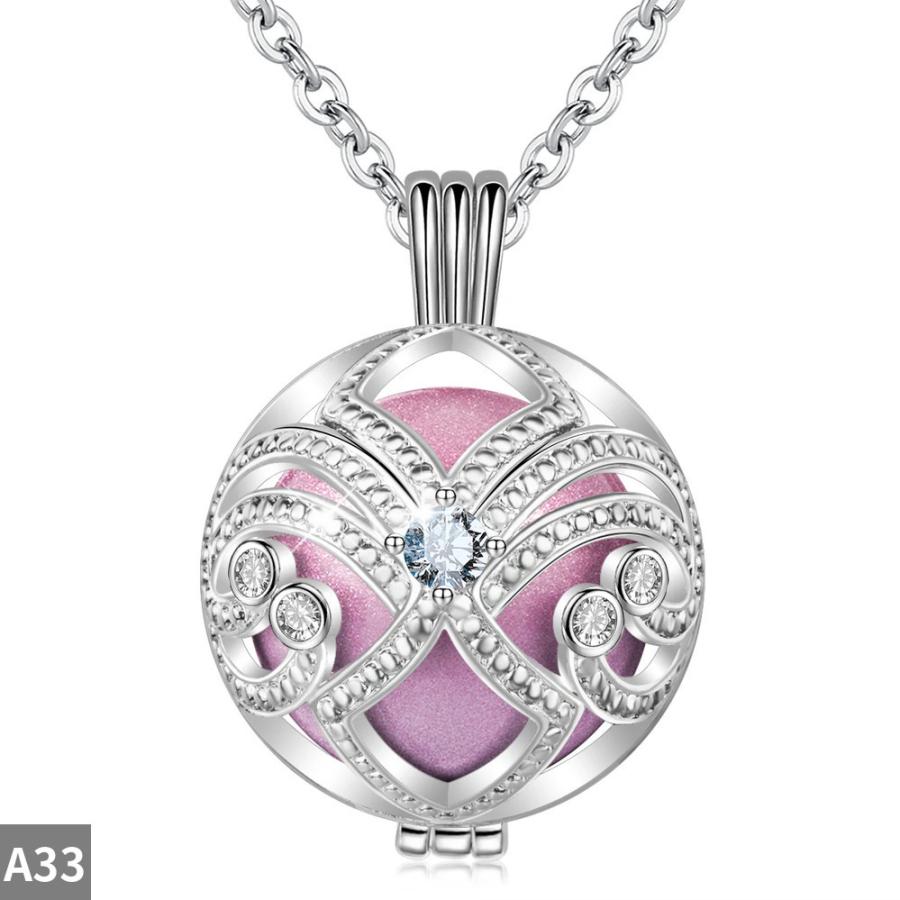 ペンダント ネックレス 花 フラワー ポール 音楽 レディース ボーラ 妊娠 20mm 天使 ミュージカル ミュージック ベル_6