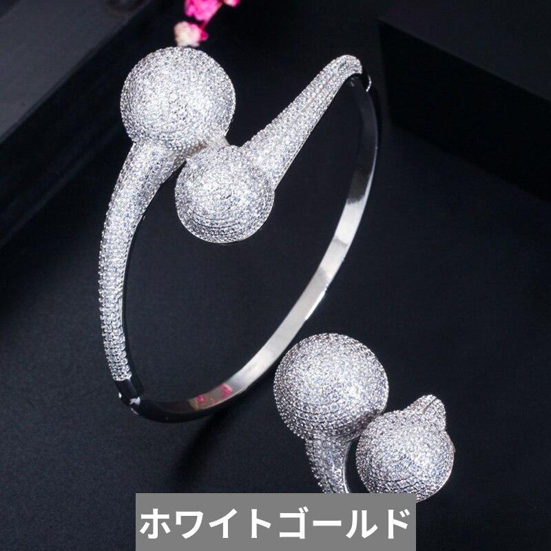 バングル ブレスレット ジルコニア ブライダル ゴールド ラウンド インド レディース インディアン 贅沢 デザイナー 585 ジュエリー_7
