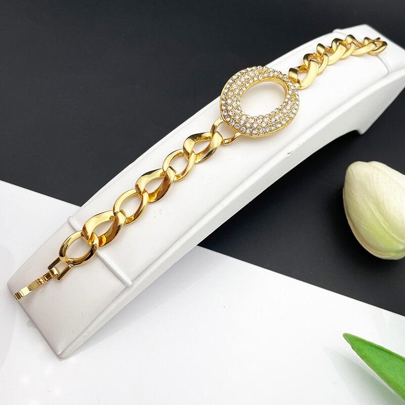 ペンダント ネックレス ゴールド レディース 女性 ジュエリー セット ファッション 18K プレート 大きい 結婚式 ウェディング パーティ ギフト_4