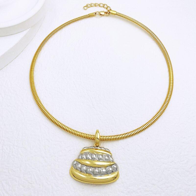 ピアス 指輪 リング ブレスレット ネックレス ゴールド レディース ユニーク ジュエリー セット 2 調子 18K プレート 結婚式_3
