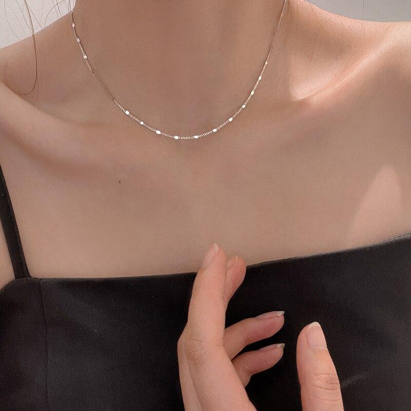 チョーカー ネックレス チェーン シンプル レディース｜finejewelrys｜02