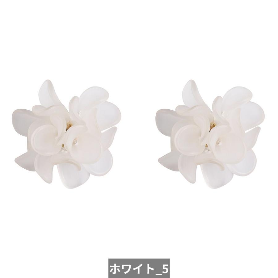 ピアス 白 ホワイト 花 フラワー アクリル スイーツ お菓子 レディース｜finejewelrys｜11