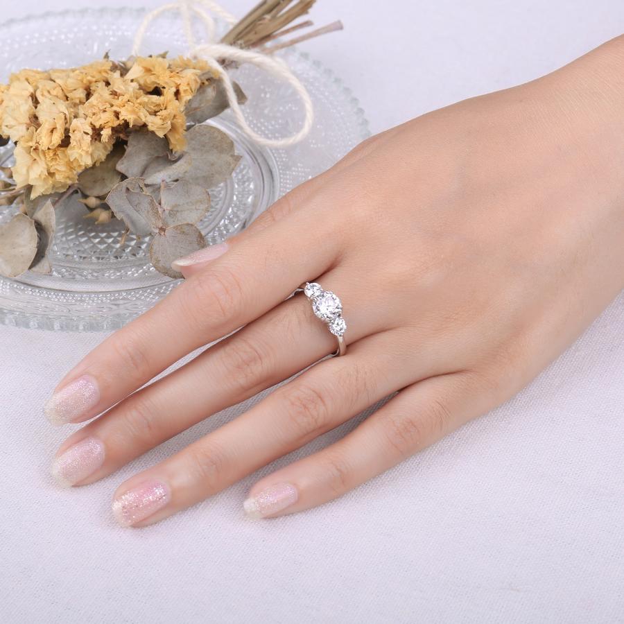 指輪 リング 黄 イエロー ゴールド シルバー ストーン D レディース 女性 モイサナイト カラー 1.4CT 925 スター 星リング_3