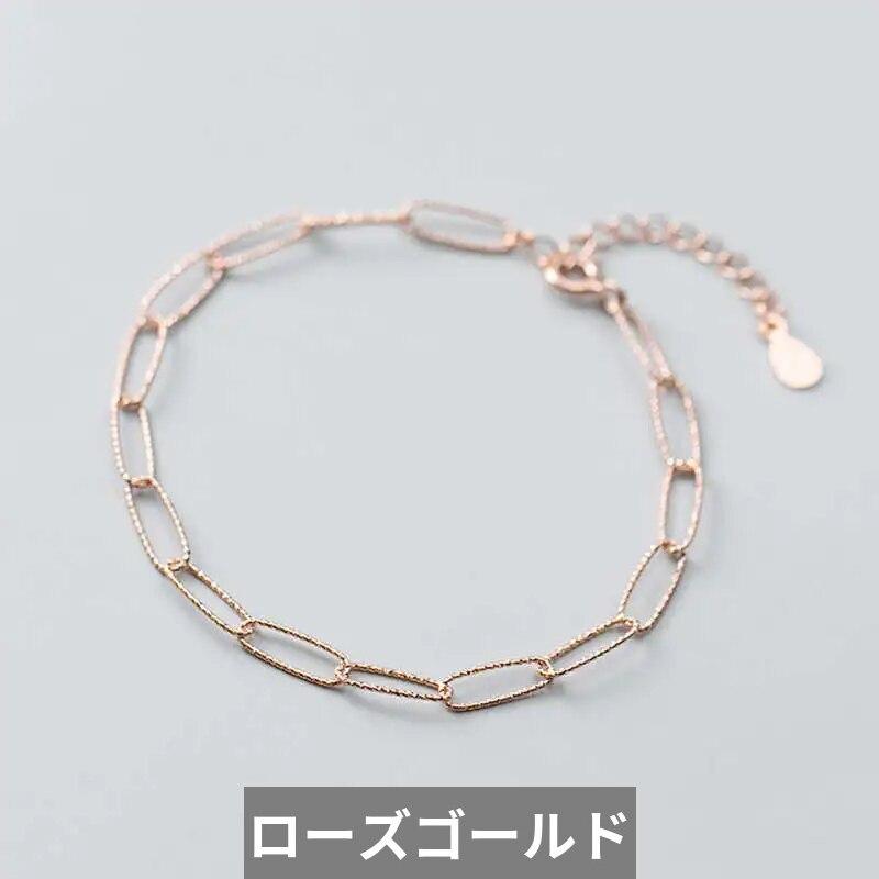 ブレスレット シルバー オバール チェーン リング レディース｜finejewelrys｜07