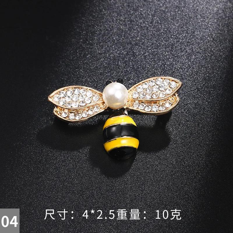 ブローチ ラインストーン ビンテージ インセクト プラント 昆虫