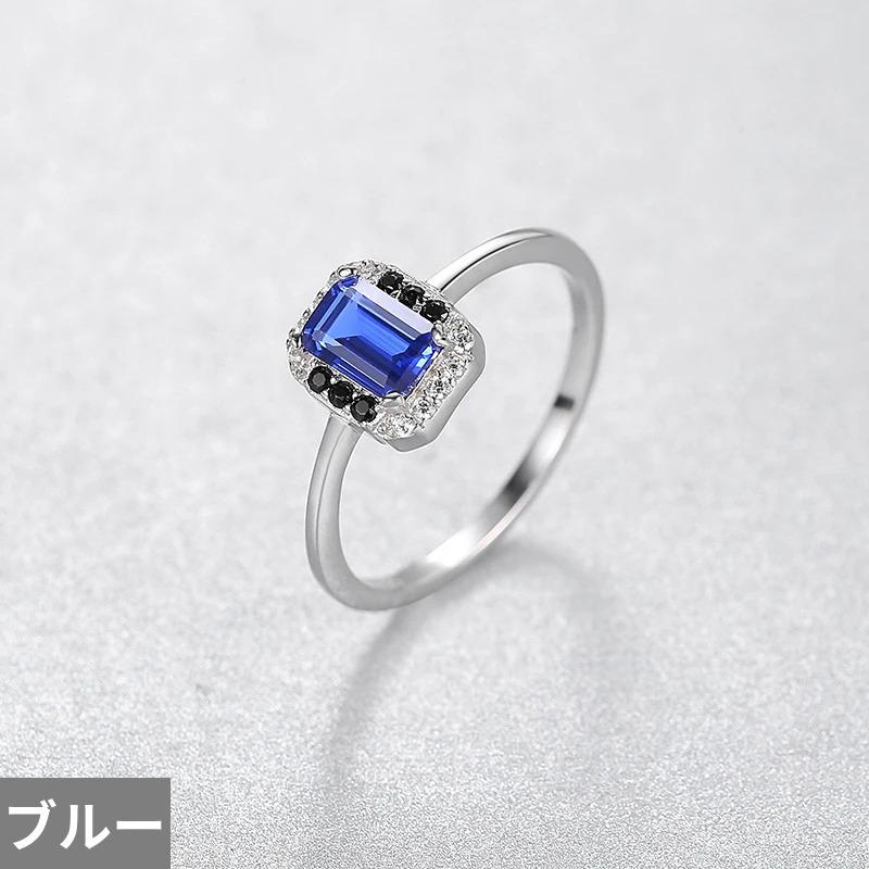 指輪 リング 青 ブルー シルバー ストーン レディース ジェムストーン デート サファイア 925 スターリング ファイン ジュエリー_6