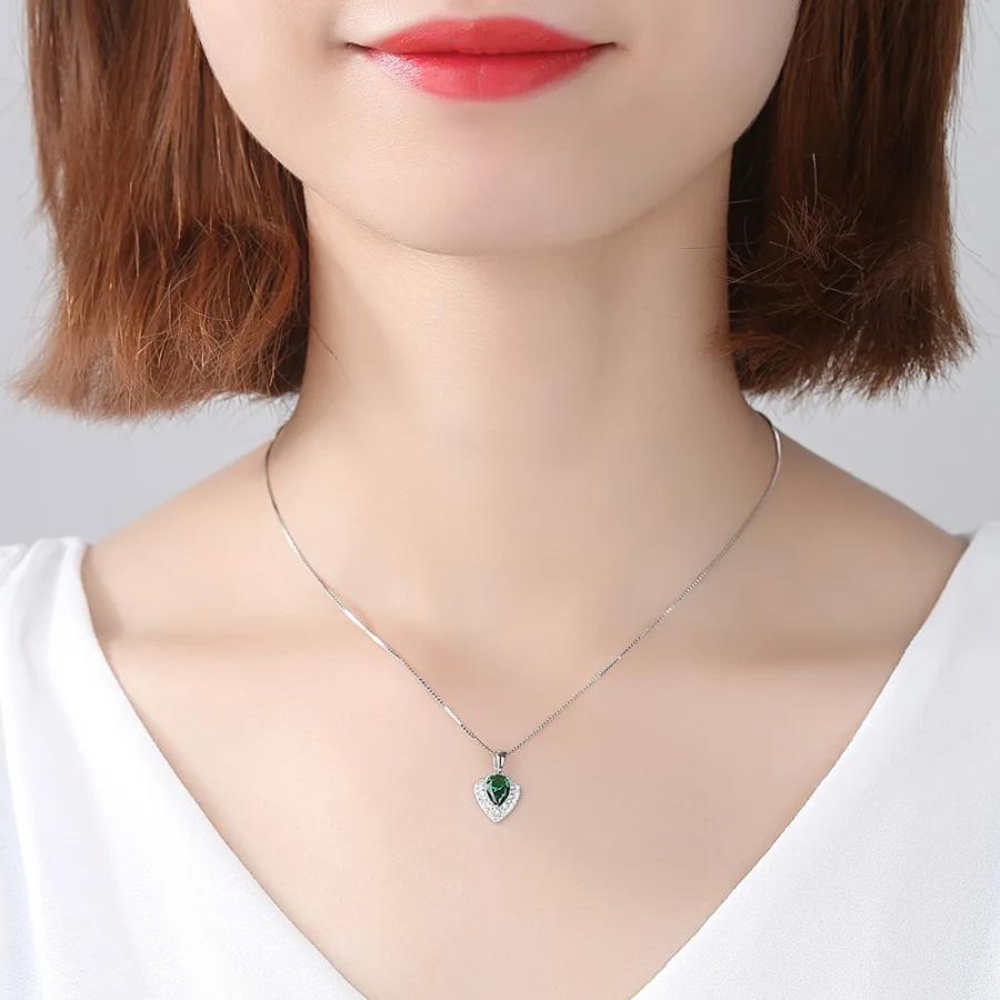 ペンダント ネックレス シルバー ストーン ハート バイク リング レディース デザイン ジェムストーン ハイクオリティ 925_1