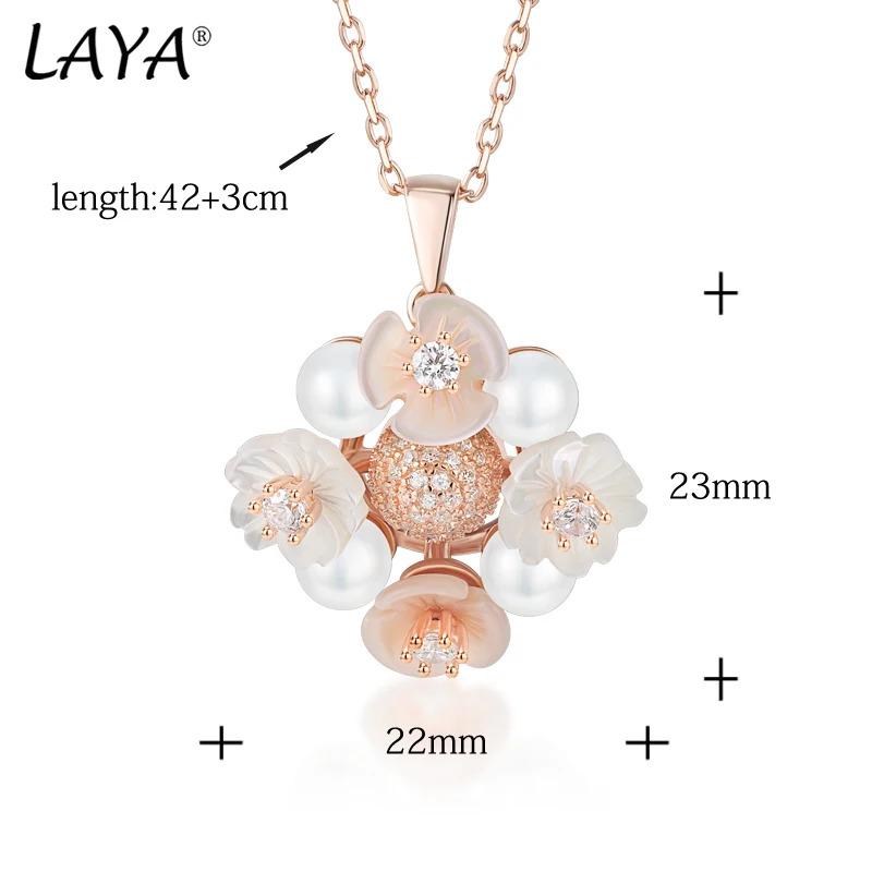 ネックレス 花 フラワー ジルコニア シルバー パール シェル リング レディース 925 スターリング ファッション ナチュラル 貝殻_3