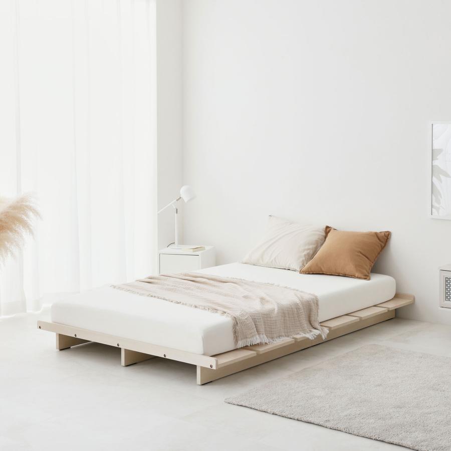 VENTOTA セミダブル すのこベッドフレーム ホワイト VENTOTA 【セミダブル】ベッド ベッドフレーム すのこベッド ヘッド