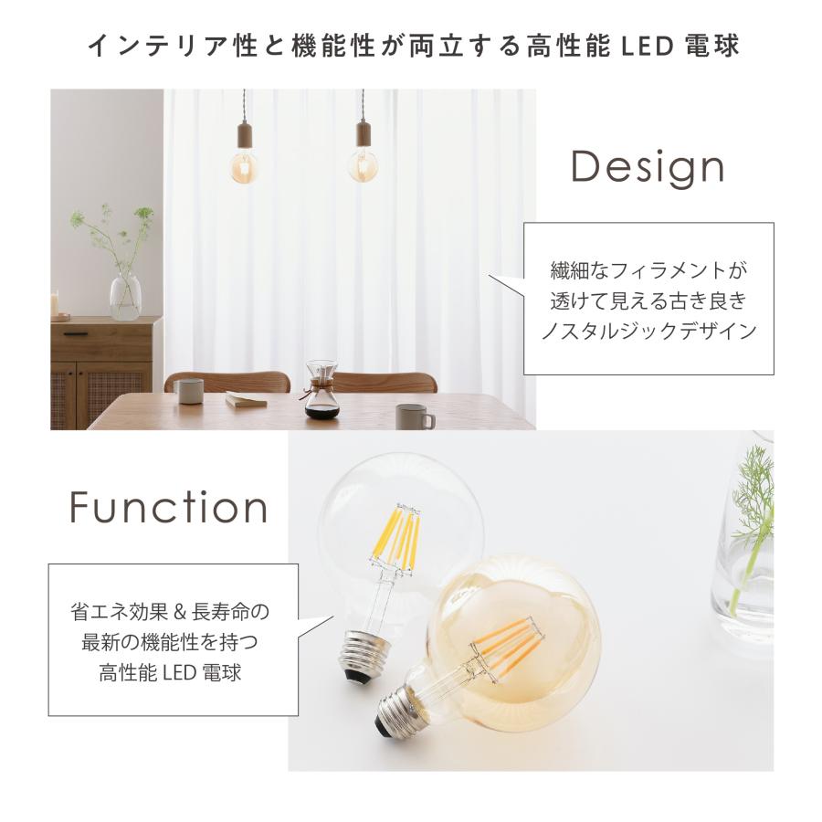 VENTOTA 【電球単品】LED電球 フィラメント電球 電球色 省エネ レトロ