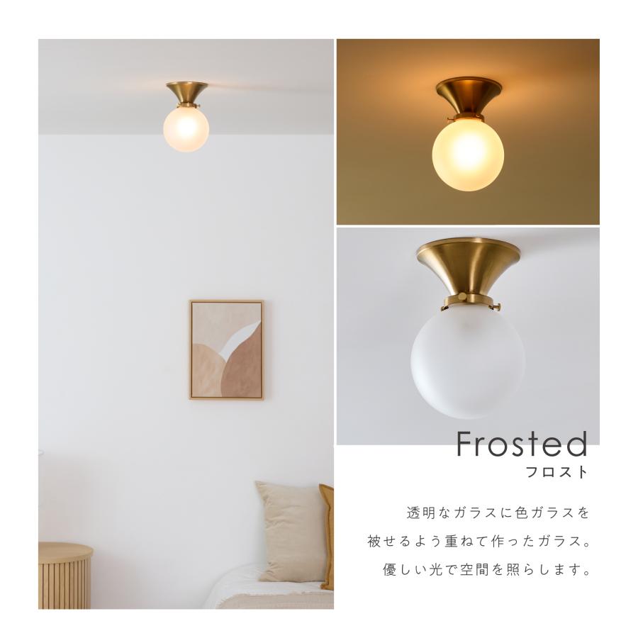 VENTOTA シーリングライト ゴールド ガラス 1灯 リモコン付き E17 LED