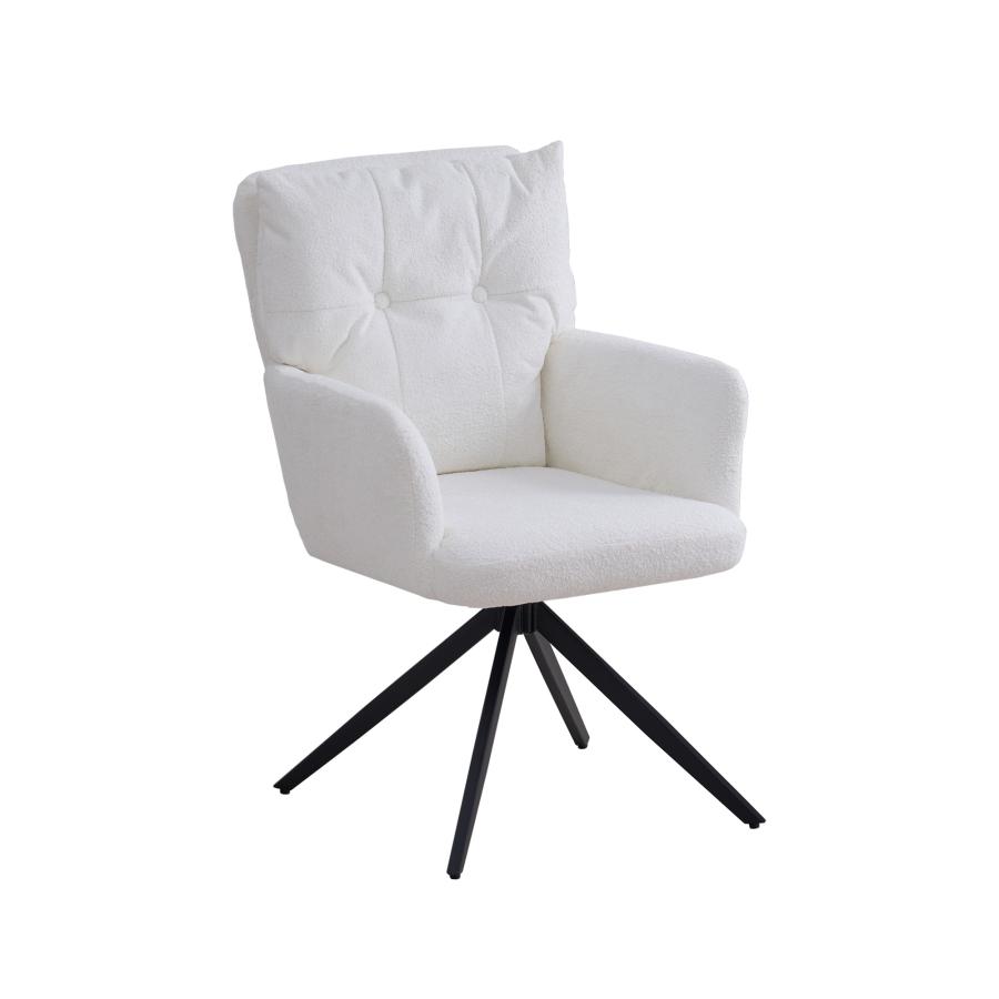 VENTOTA ダイニングチェア 1脚 回転式 肘付き ポケットコイル チェア