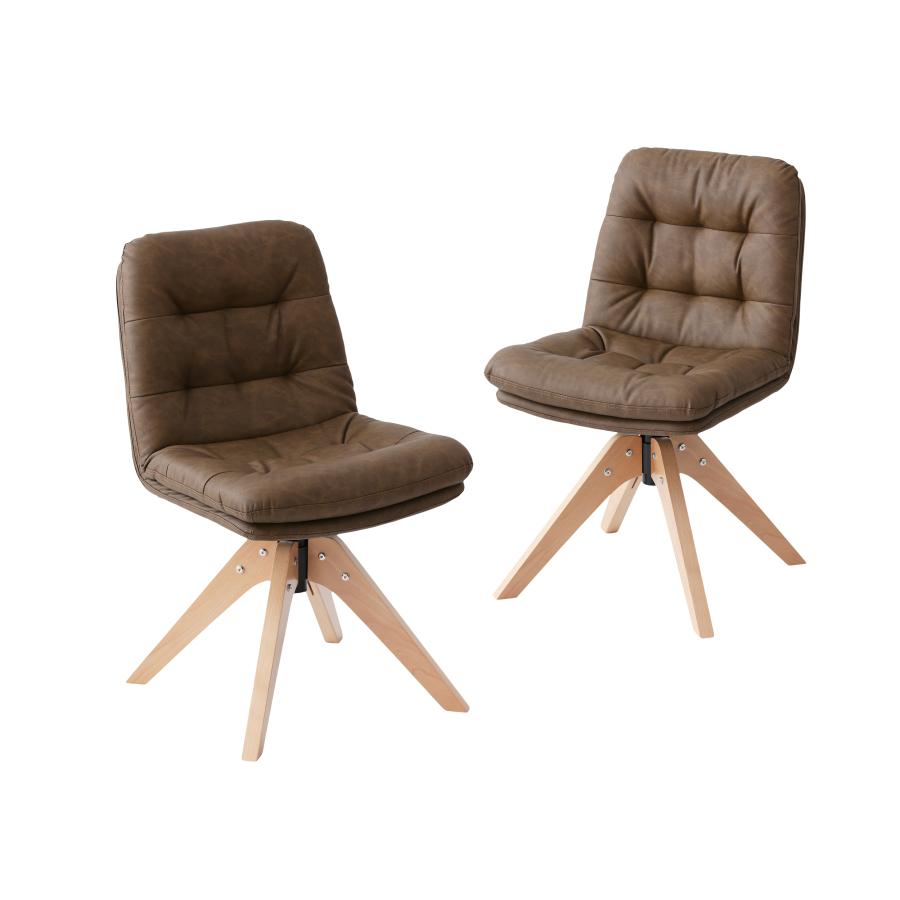 VENTOTA ダイニングチェア 【2脚セット】 PUレザー フェイクレザー