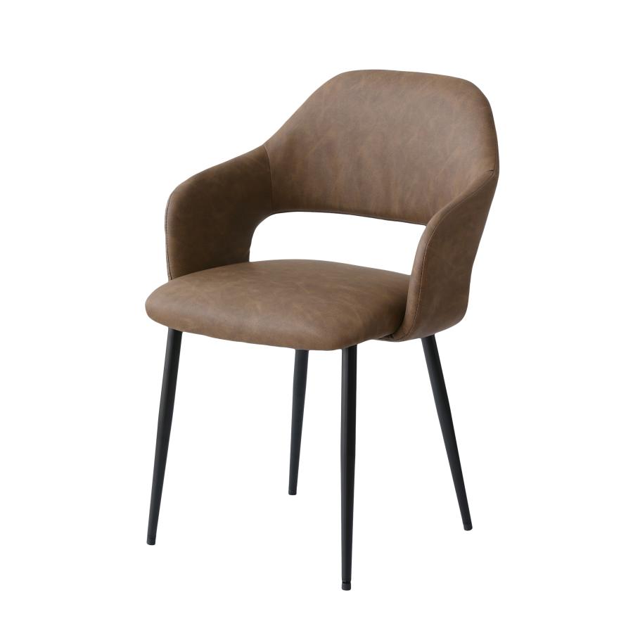 VENTOTA ダイニングチェア 【単品】 曲線 カーブ PUレザー