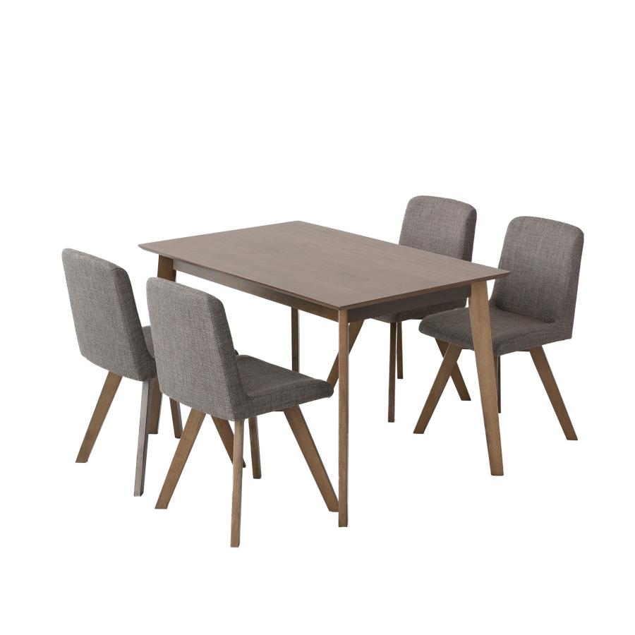 【５点セット】 ダイニングセット 4人 4人用 幅120cm ウッド 北欧 ナチュラル チェア テーブル ダイニング 木製 木目調 食卓 高さ72cm VENTOTA Mesa-120t-5aの画像