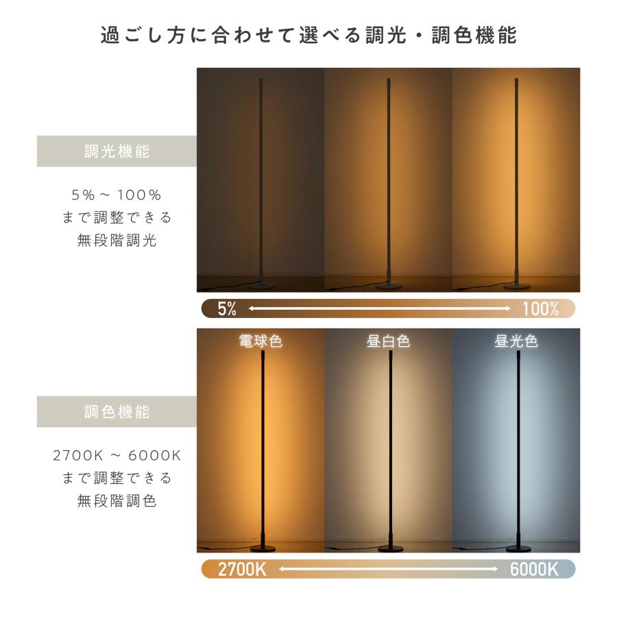 VENTOTA フロアスタンド フロアライト 間接照明 リモコン付 おしゃれ
