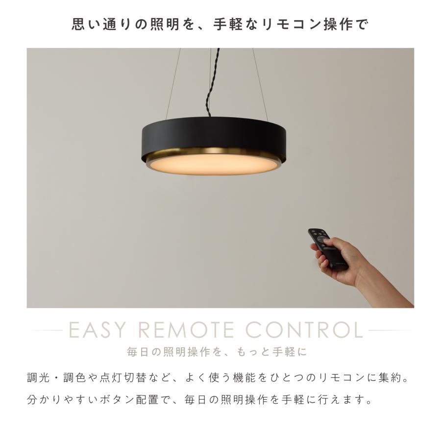 LED ペンダントライト 北欧 おしゃれ ウェーブ 天井照明 調光調色 リモコン VENTOTA ペンダントライト リモコン付き 上下点灯切替 調光 調色