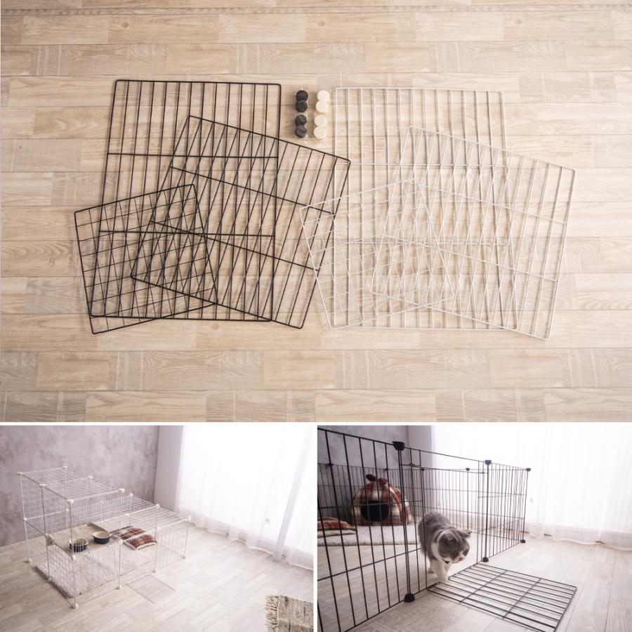 ペット 用 フェンス ドア 付 室内 サークル 広い ケージ ゲート 犬 猫 うさぎ ウサギ 飼育 プレイサークル バリア ゲート メッシュ パネルサイズ 5070cmホワイト Pet Fine Kagu ヤフー店 通販 Yahoo ショッピング