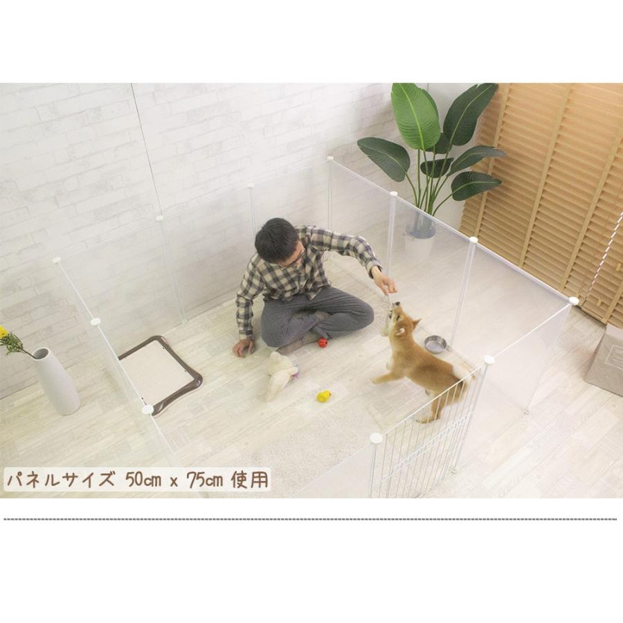 VENTOTA ペット 用 フェンス ドア 付 室内 透明 軽い サークル VENTOTA ペット 用 フェンス ドア 付 室内 透明 軽い サークル