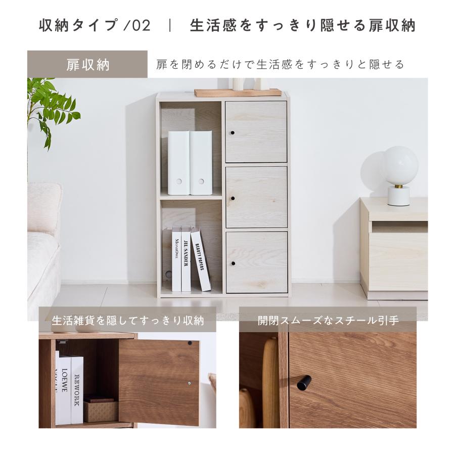 VENTOTA ラック シェルフ 本棚 幅60cm 引き出し付き 収納棚 オープン