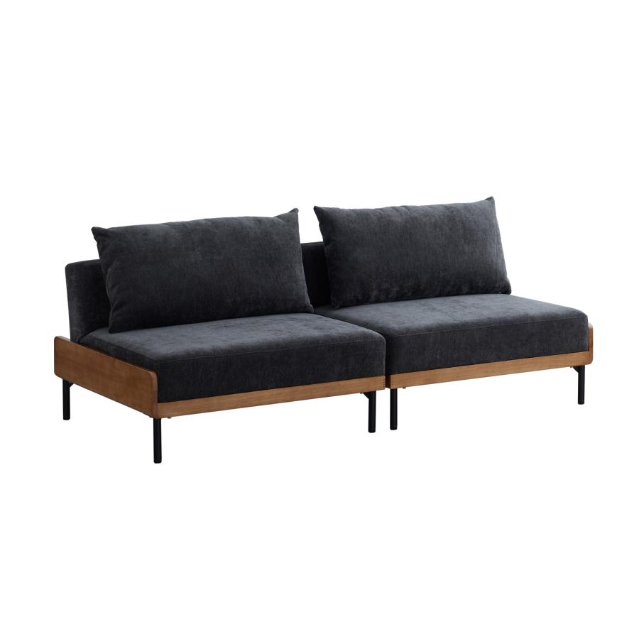 VENTOTA ソファー 幅178cm 2人掛け ソファベッド カウチ 6段階 天然木