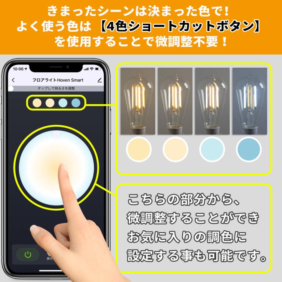 VENTOTA Alexa Google Home 対応 スマート 照明 エジソン型LED電球 E26