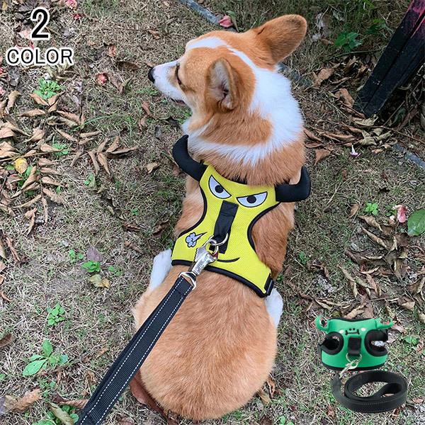 ハーネス リード 犬 セール価格 セット ペット 胴輪 犬用 中型犬 小型犬 ファッションリード 脱着簡単 犬具 8の字ハーネス 通気性 外出 蛙 かえる お散歩 ドッグ 牛