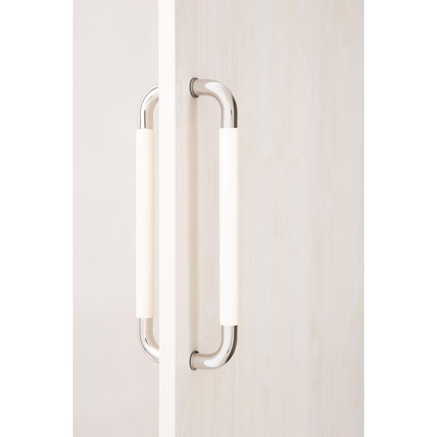 ドアハンドル 45cm ホワイトカラー（木製グリップ部分