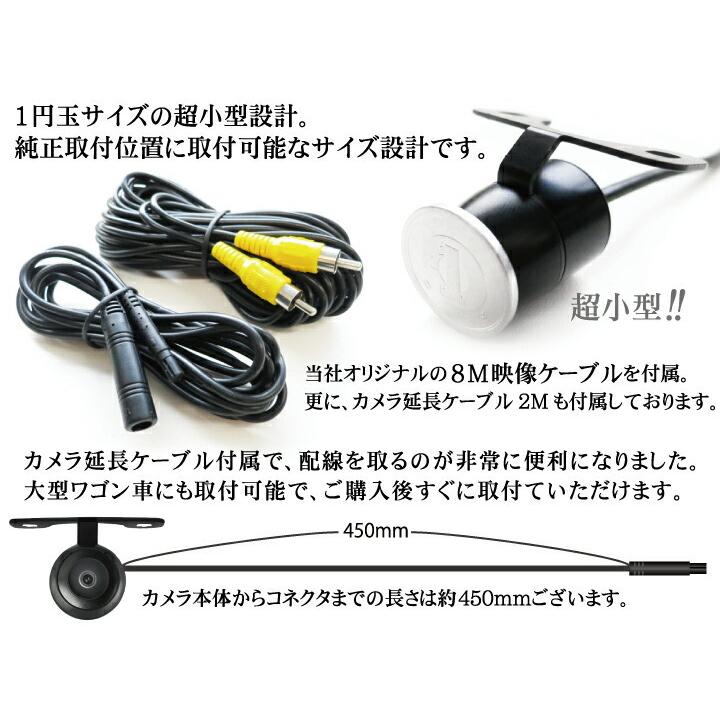 12V 丸型 防水 小型 バックカメラ CMOS イメージセンサー 埋め込み可能