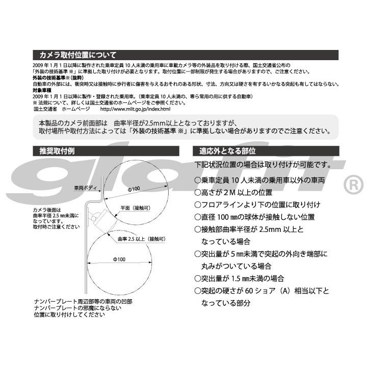 AVIC-RZ303 対応  車載カメラ 12V対応 角型 バックカメラ 広角 防水IP68対応 パイオニア pionner 【メーカー保証付】｜finepartsjapan｜12