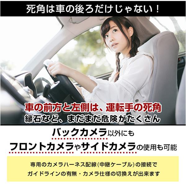 CN-RA03D 対応 車載カメラ 12V対応 角型 バックカメラ 広角 防水IP68