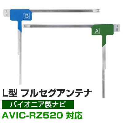 パイオニア AVIC-RZ520 対応 フルセグ 地デジ フィルムアンテナ 車載アンテナ 乗せ換え ナビ交換 目立ちにくい