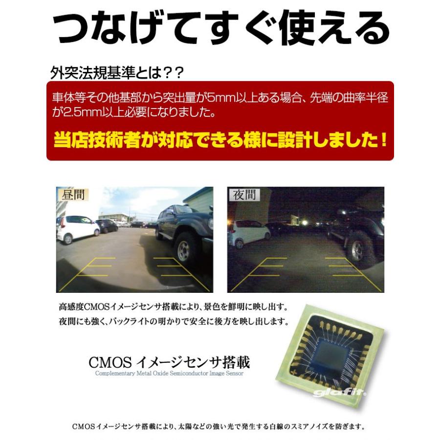 AVN-P10W 対応 バックカメラ 外突法規基準対応 広角レンズ 防水 小型