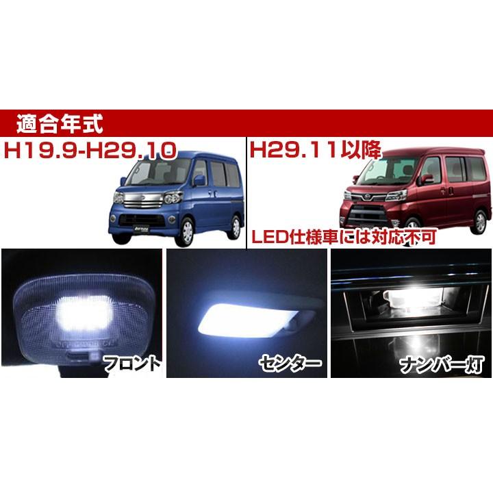 アトレーワゴン S321G S331G LEDルームランプ 白光 ホワイトLED 高輝度
