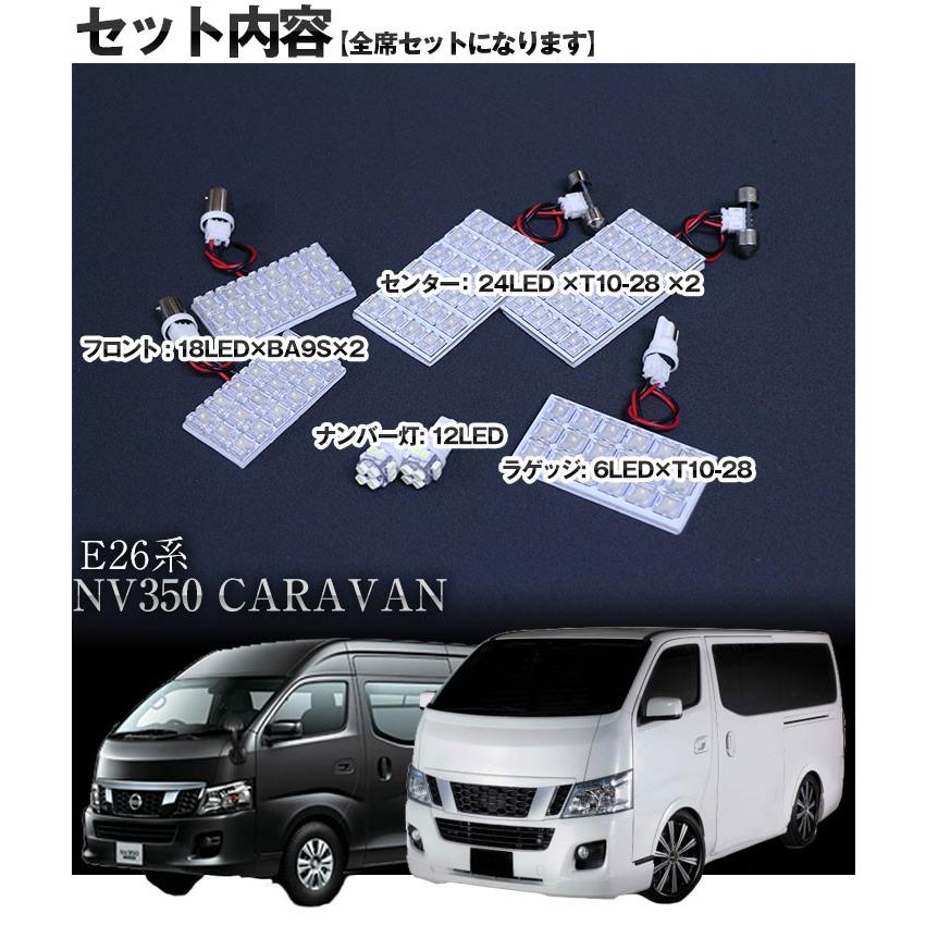 キャラバン CARAVAN LEDルームランプ 室内灯 LEDランプ NV350 LED