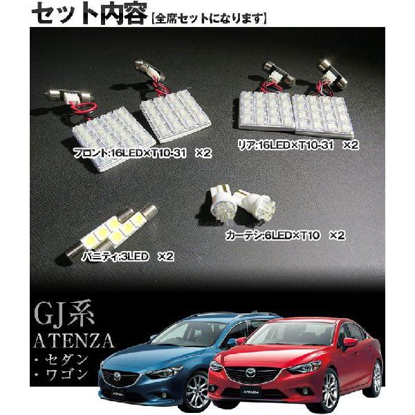 アテンザワゴン ATENZA LEDルームランプ 室内灯 LEDランプ GJ2FW系 LED 