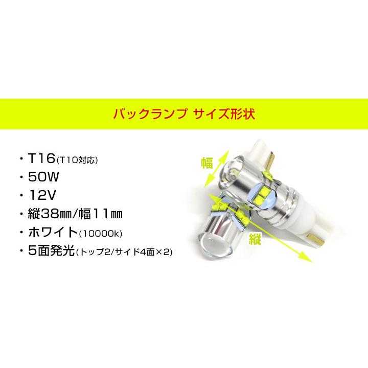 ルークス B40系 LEDルームランプ バックランプ セット 適合設計 白光 かんたん 室内灯 車内灯 後退灯 バック灯 LED カー用品 車用品｜finepartsjapan｜07