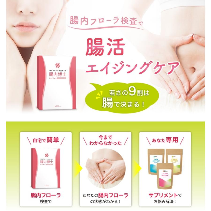 腸内フローラ検査キット【腸内博士】ビューティー〜エクオール