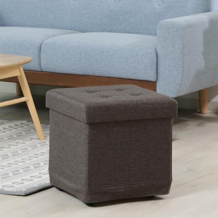 キャスター付 収納 スツール 幅38cm オットマン 収納ボックス チェア