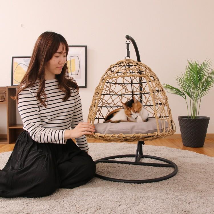 ペット用 ハンギングチェア クッション ペット チェア リゾート風